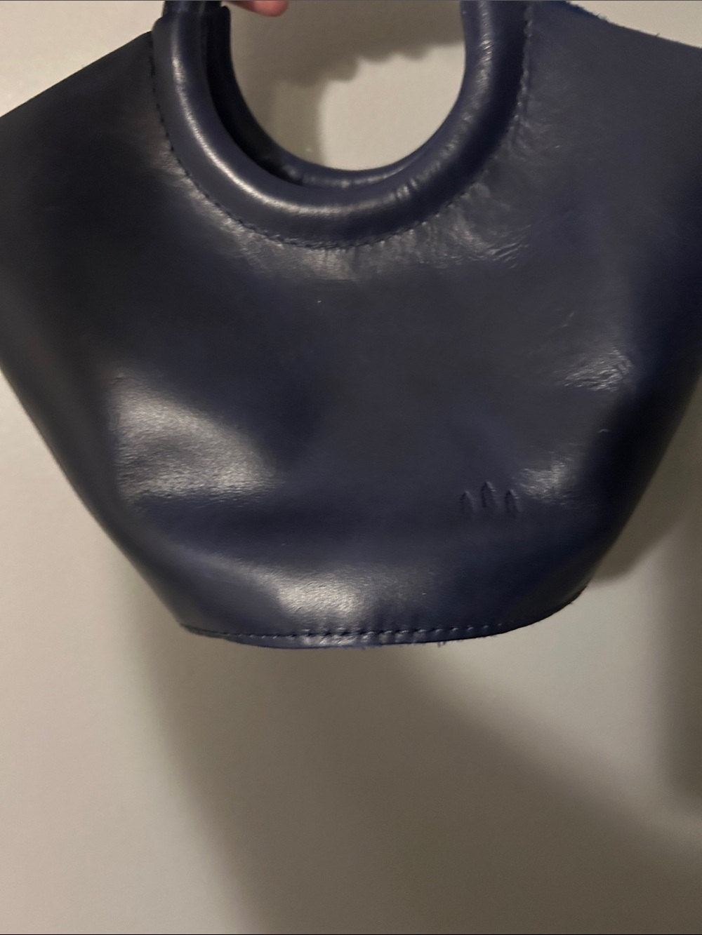 Portland Leather Milan Mini in Cowboy Blue - Picture 5 of 7